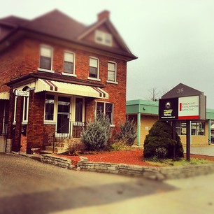 CEI head office red brick building