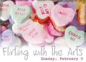 Candy hearts with words