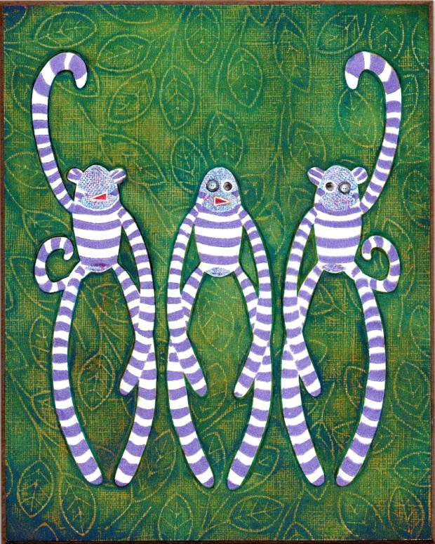 purple sock monkeys